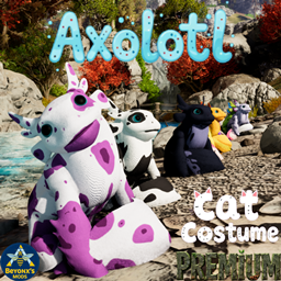 Axolotl Plushy Cat Costume!