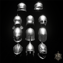 Slates Medieval Helmets
